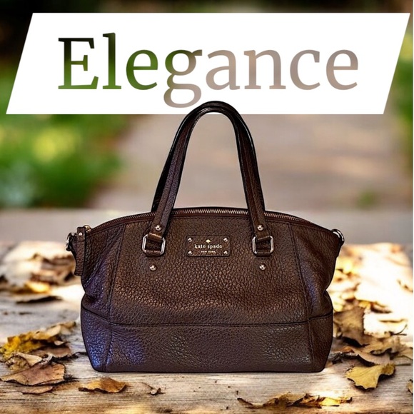 KATE SPADE Authentic Brown Leather Satchel bag with Gold Hardware - Picture 5 of 16